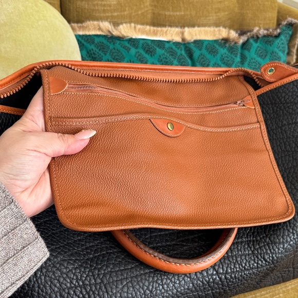 LEATHER Black and Brown Weekender - Picture 6 of 9